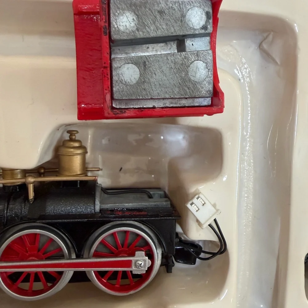 Restoration Hardware Red and Black Classic Holiday Train Box